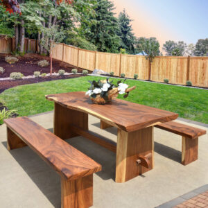 Imported from the vast Forests of Indonesia comes this Natural Set of 3