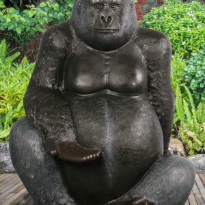 especially a safe big cuddly Gorilla. Ours offers a palm up a seat on the right hand