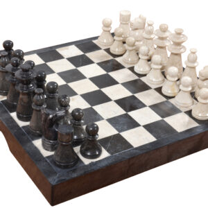 every Chess Player would appreciate this perfect playing Classic Design Chess Set hand carved in solid Marble. You'll be proud to pull out THIS board when friends come calling. The hand cut marble Chess set comes with the matching marble board and 32 crisp carved pieces ranging in size from 2 to 4 Inches. It will offer endless hours of playing fun. No Assembly Required. Hand Carved in Indonesia for AFD Home. Please be aware these are all hand carved and production skills are limited so get your order in for this Great set.