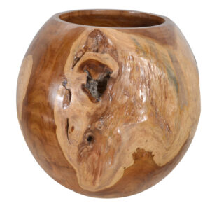 in a pleasing and functional form. The vase is decorative on it's own and can hold flowers