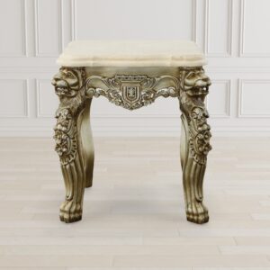 The Platine Lion Side Table Hand Carved Mahogany with Cream Marfil Marble Top. Hand Made and Hand Finished by the Master Carvers and Finishers of the Heritage company. A Neo-classical design boasting extensive hand carvings of Lion Masks