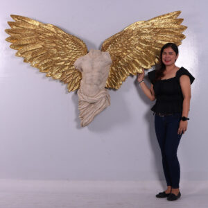 The Gab Angel from AFD Home is the perfect statement piece. Boasting a wing span of 82in this angelic statue pays homage to the Ancient Greeks featuring gold leafing and a stone-like finish. An incredible conversation piece for your living space that will have everyone asking; where did you get it?