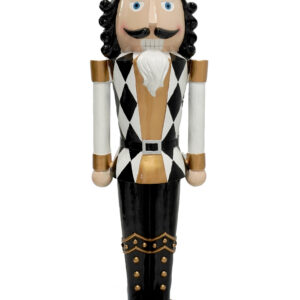 Add a touch of whimsy and holiday spirit to your home with our exquisite 38 Inch Nutcracker with White