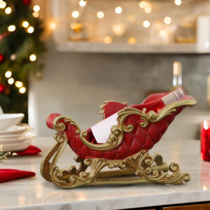 This table-top wine bottle holder is a unique conversation starter