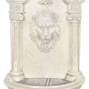 Classically inspired Lion Fountain Wall Fountain is quick to set up and use.  The fountain has a built in hanger in the back making it easy to hang.  Power is required to operate the fountain so please make sure power is within reasonable distance.  No assembly is required but the pump needs to be sumbersed in the basin of the fountain with the power cord following the channel created for it to go behind the fountain and the fountain to lay flat with the wall.  Water will cascade from the lions mouth into the basin and recycled for continual use.  Water evaporates over time so please remember to occassionally check the water level in the fountain.  Allowing the pump to operate without enough water will result in the pump to stop working.  The Hanging Lion Wall Fountain is quick and easy to set up for use and adds the tranquil sound of running water to your space.