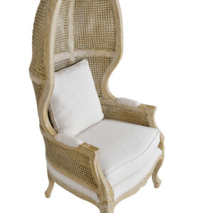 The chair is unique in design