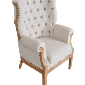 The chair is unique in design and unique