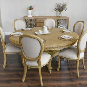 a timeless blend of coastal charm and refined craftsmanship. Featuring a gracefully curved oval back and softly contoured seat
