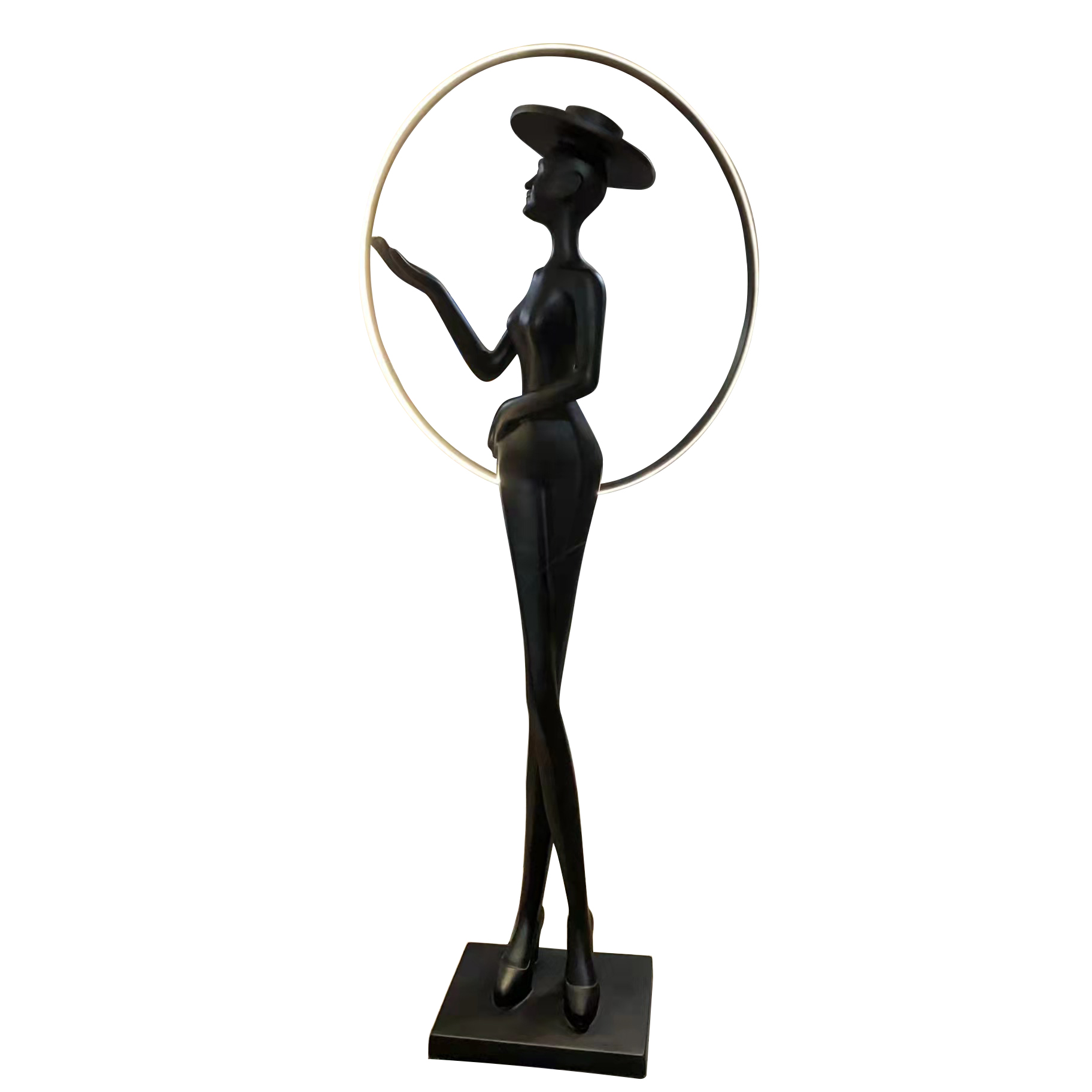 Western Lady Silouette