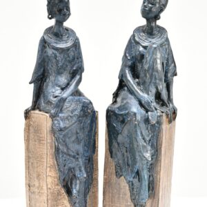 these elegant bookends have an authentic feel.  While being cast in poly resin