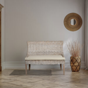 each bench ships assembled adding to the sturdiness of the construction. Designed with a slightly widened seat and a relaxed back