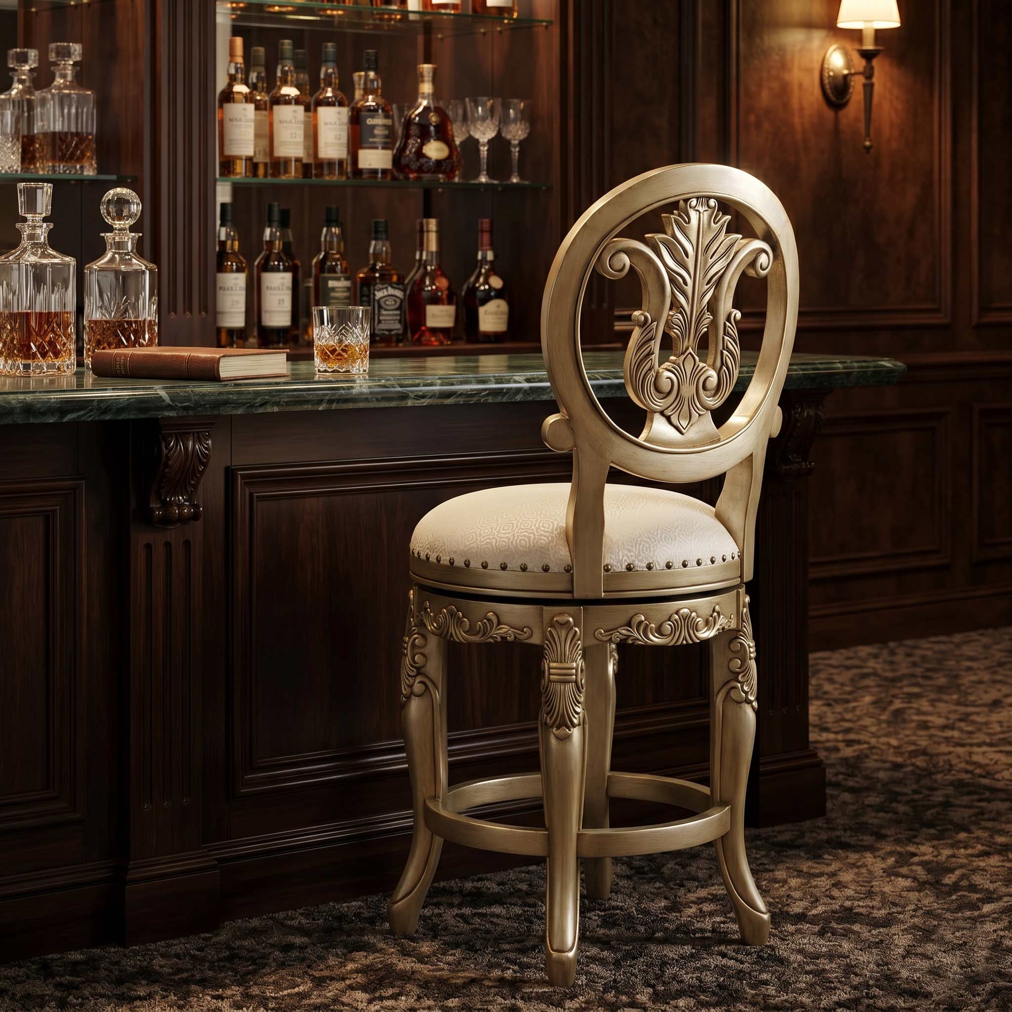 Platine Swivel Counter Stool