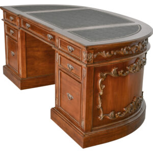 The exquisite Chester Burton Curved Executive Partners Desk