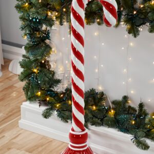 this charming candy cane is perfect for both indoor and outdoor use