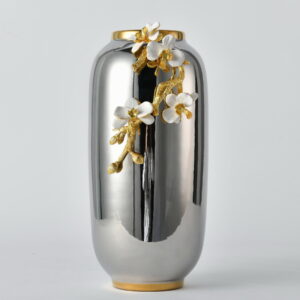 Complete your display with the Orchid Bloom Tall Polished Vase