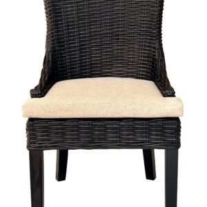 this chair blends timeless texture with modern elegance. Its clean lined silhouette and supportive back make it both stylish and comfortable
